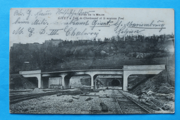 Ansichtskarte AK Givet 1915 Vallée de la Meuse Brücke Eisenbahn Frankreich France 08 Ardennes